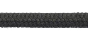 Mattbraid polyester schoot lijn diverse diameters zwart