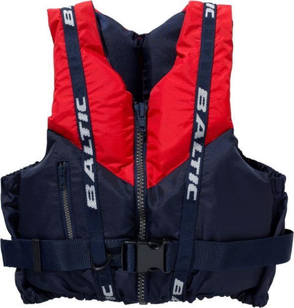 Zwemvest Genua 50N M 50-70 kg navy/rood