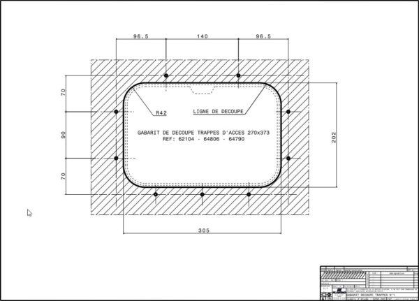 Toegangsluik 270 x 374 mm zwart - Afbeelding 3