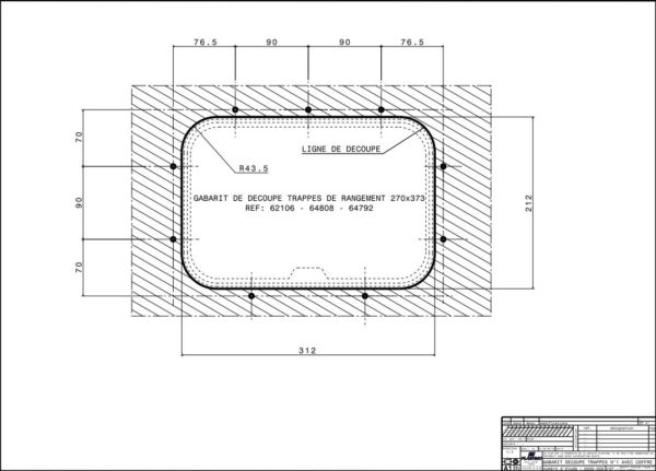 Opbergluik met box 270 x 374 grijs - Afbeelding 3