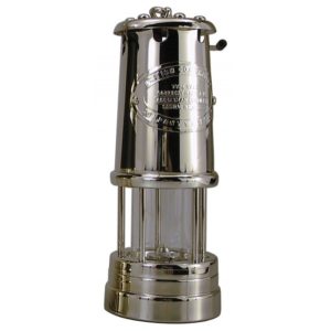 Mijnlamp E. Thomas & Williams nikkel / aluminium 220 mm